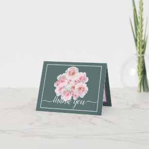 Carte Roses roses roses Botaniques Floral Bouquet Chic M