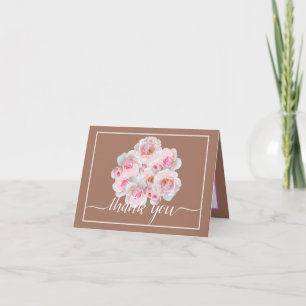Carte Roses roses roses Botaniques Floral Bouquet Chic M
