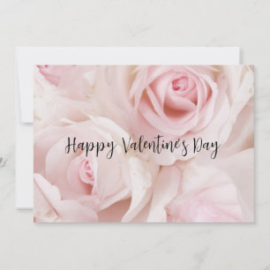 Carte Roses roses roses élégant Bouquet Saint-Valentin