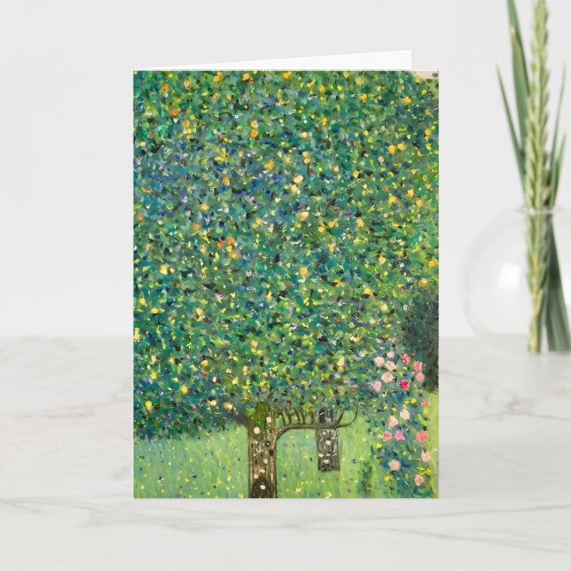 Carte Roses sous les arbres Gustav Klimt  Impression d'a (Devant)