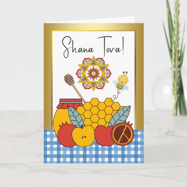 Carte Rosh Hashanah Sweet Fruitative Année (Devant)