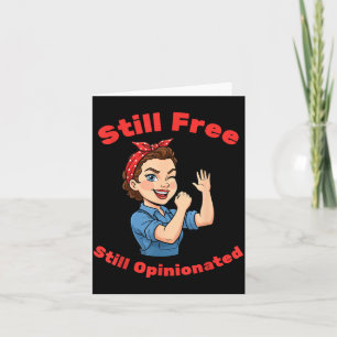 Carte Rosie la riveteuse opinionnelle Empowerment des fe