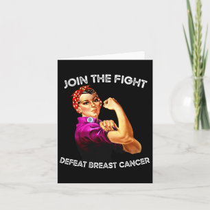 Carte Rosie The Riveter Defeat Sensibilisation au cancer