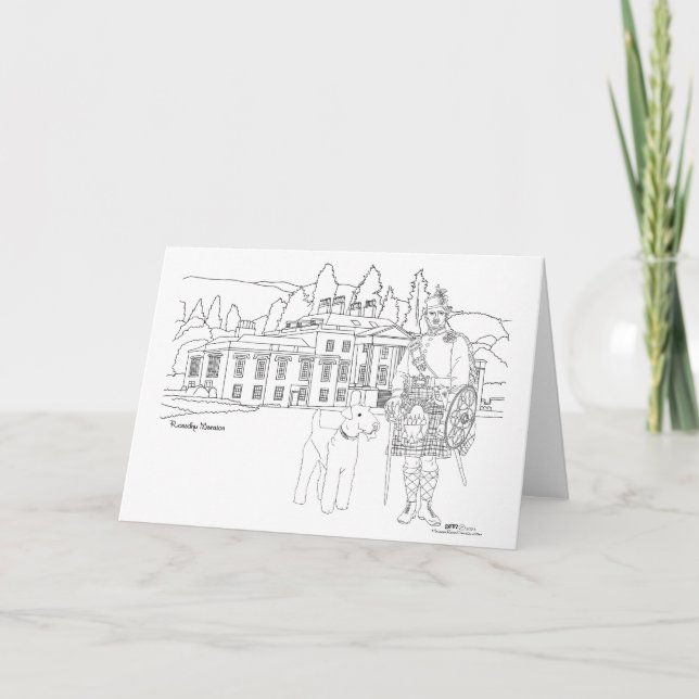 Carte Rossdhu Manoir Écosse (Devant)