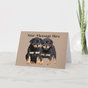 Carte Rottweiler Buddies Greeting Card