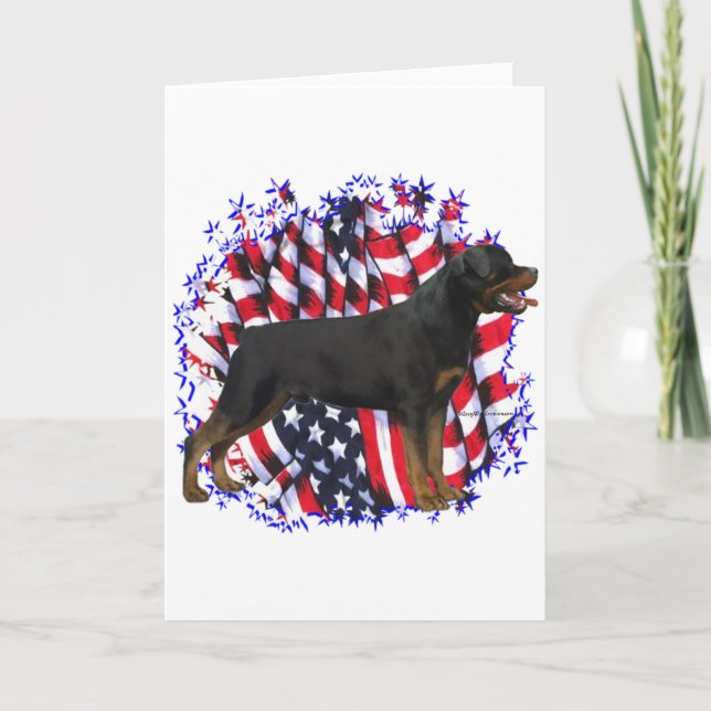 Carte Rottweiler Patriot (Devant)