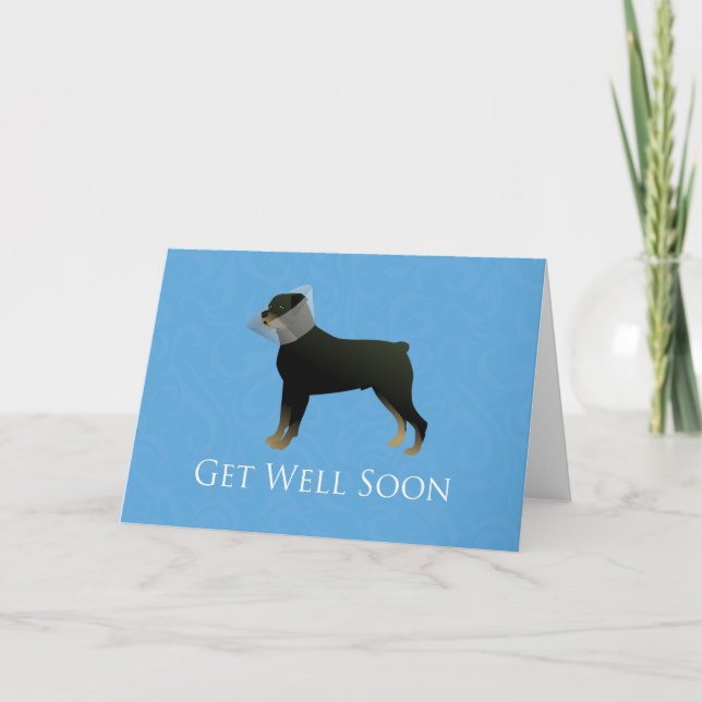 Carte Rottweiler S'En Sortir Bientôt Design (Devant)