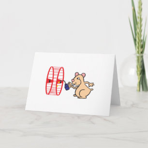 Carte roue à huile pour hamster idiot