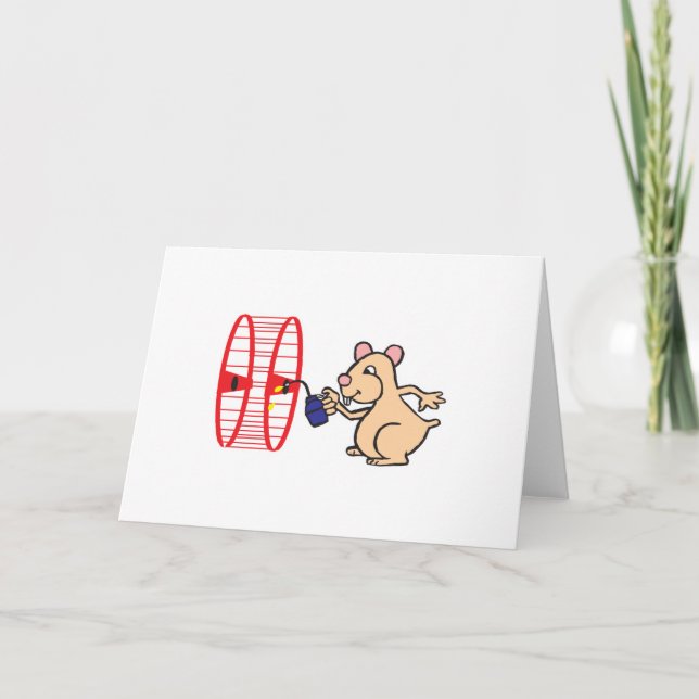 Carte roue à huile pour hamster idiot (Devant)