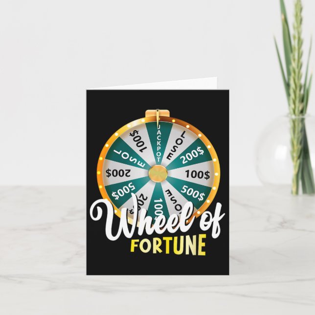 Carte Roue de Fortune père&#; s Humour de jour Tee Daddy (Devant)
