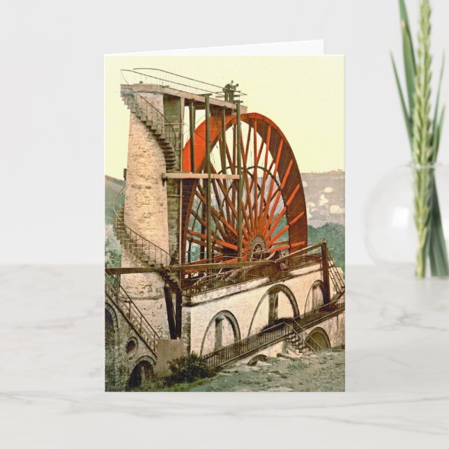 Carte Roue Laxey 1890 (Devant)