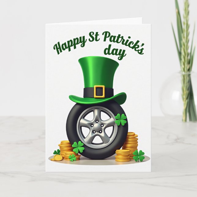 Carte Roues de Chanceux Leprechaun (Devant)