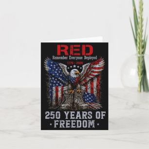 Carte Rouge 250 ans l'Amérique se souvient de tous les d