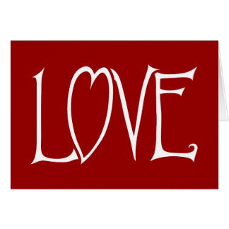 Carte rouge AMOUR