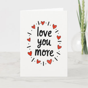 Carte Rouge Amour Vous Plus Coeurs