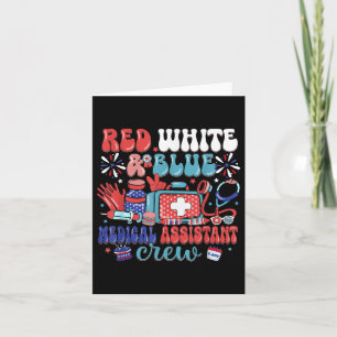 Carte Rouge blanc &amp ; bleu Médicale Istant équipage i
