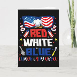 Carte Rouge Blanc Bleu Sungles Équipe Dame Déjeuner 4 Ju