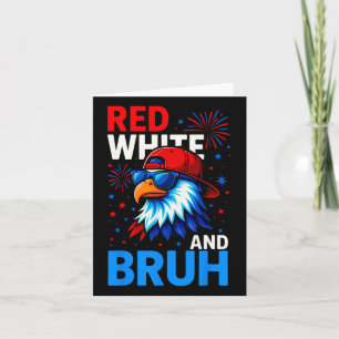 Carte Rouge Blanc Et Bruh 4 juillet Costume Garçons Homm