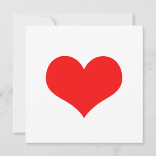 Carte Rouge Coeur mignon Saint Valentin Couleur personna