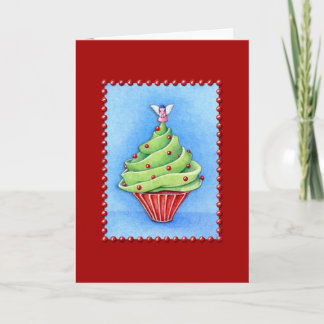 Carte rouge Cupcake