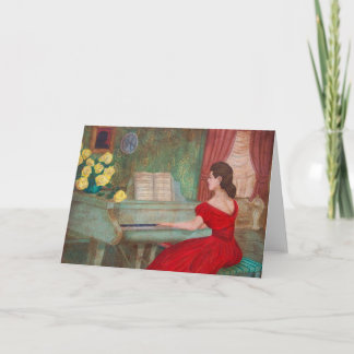 Carte rouge dame