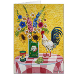 Carte rouge de coq de contrôle