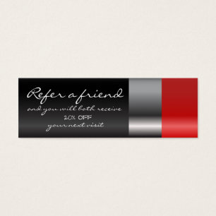 Carte rouge de référence de rouge à lèvres