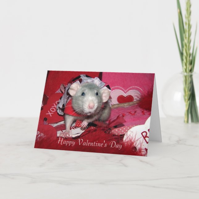 Carte rouge de Saint-Valentin (Devant)