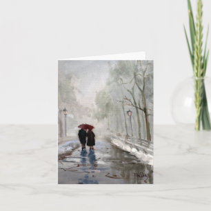 Carte rouge d'ombrelle