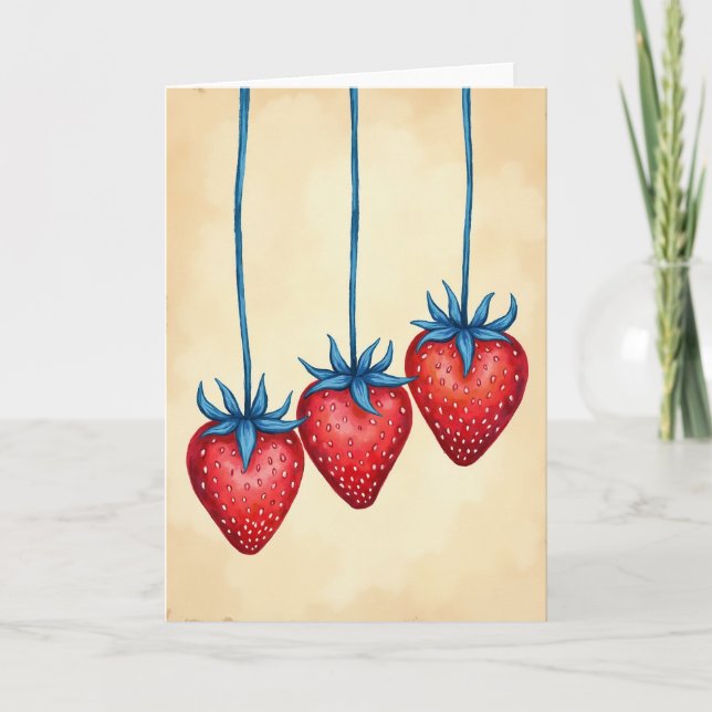Carte Rouge Douce de Fraise (Devant)
