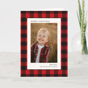 Carte Rouge et noir classique Plaid de Buffalo Photo Noë