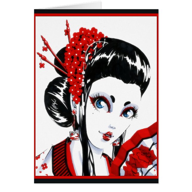 Carte rouge et noire (Devant)