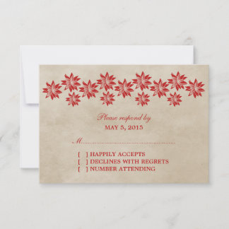 Carte Rouge Floral Vintage Wedding