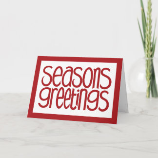 Carte rouge Joyeuses Fêtes