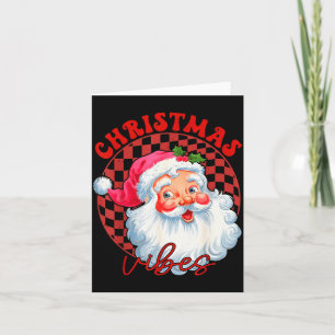 Carte Rouge Père Noël Noël Vibes Vintage Nk Père Noël F