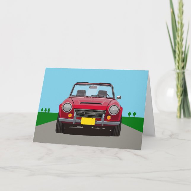 Carte Rouge Roadster Blank (Devant)