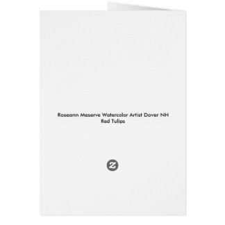 Carte rouge Tulip