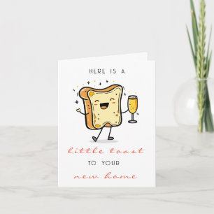 Carte Rouge Voici un petit toast pour votre nouvelle mai