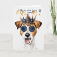 Rough Jack Russell Chien King pour jour drôle Anni