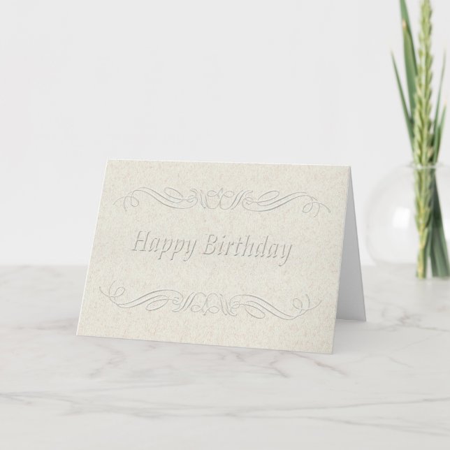 Carte Rouleau de relief de joyeux anniversaire (Devant)