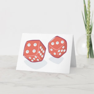 Carte Roulez le dés rouge