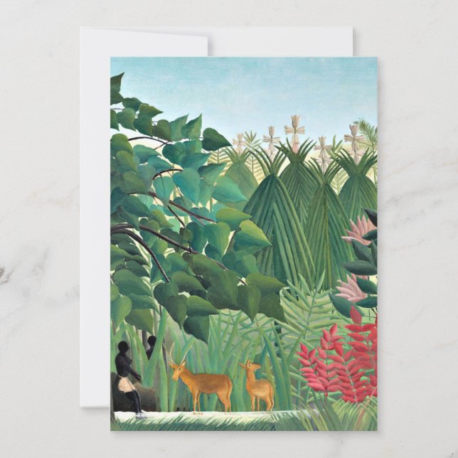 Carte Rousseau - La cascade (Devant)