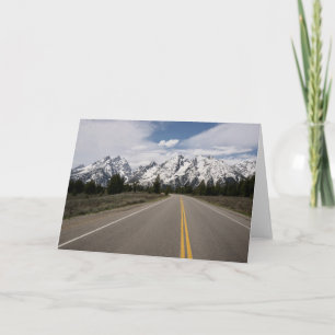 Carte Route à la chaîne de montagne de Teton