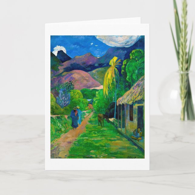 Carte Route à Tahiti, Gauguin (Devant)