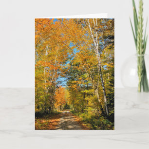 Carte Route rurale couleurs d'automne New Hampshire
