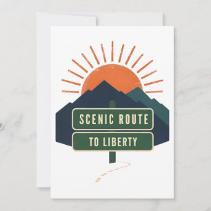 Carte Route Scénique vers la Liberté