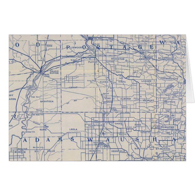 Carte routière cycliste du Wisconsin (Devant horizontal)