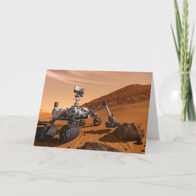 Carte Rover Curiosity Du Laboratoire Scientifique Mars. (Devant)