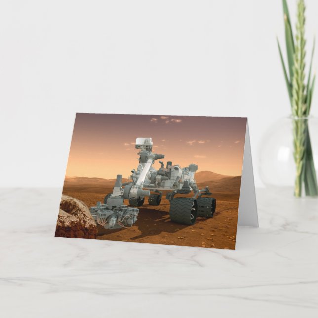 Carte Rover Curiosity Du Laboratoire Scientifique Mars.  (Devant)