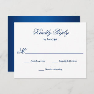 Carte Royal Blue RSVP